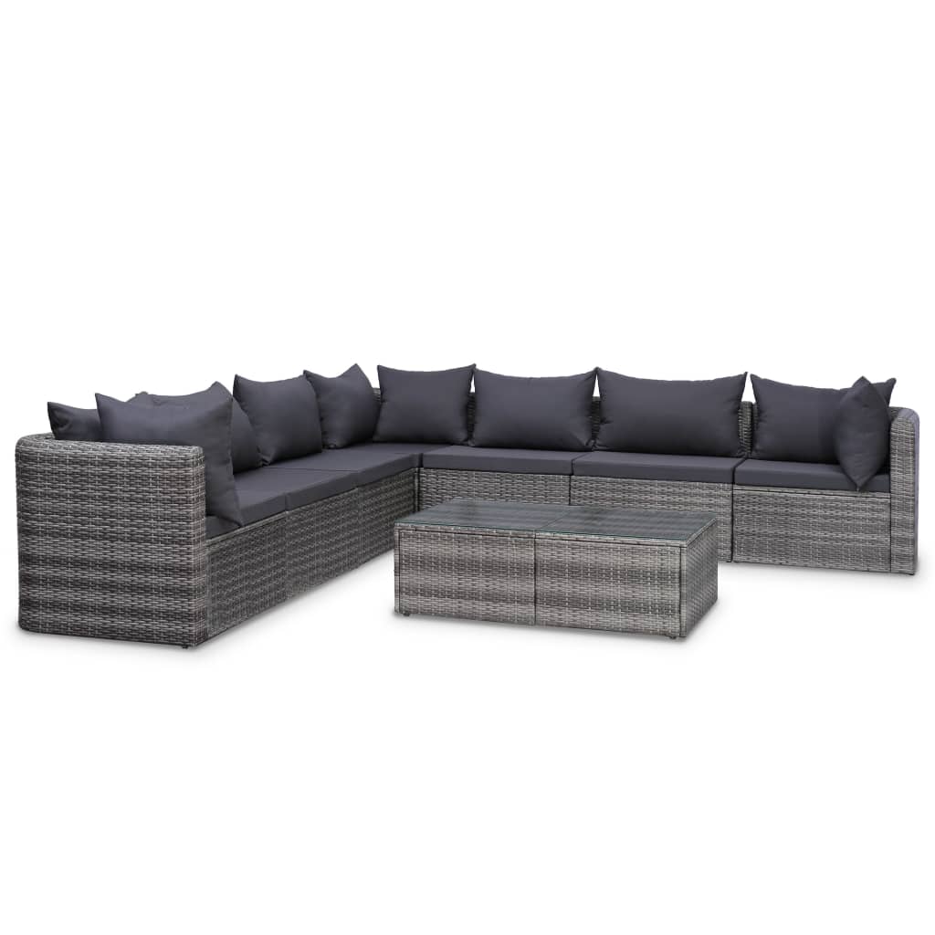 corner sofa grey rattan