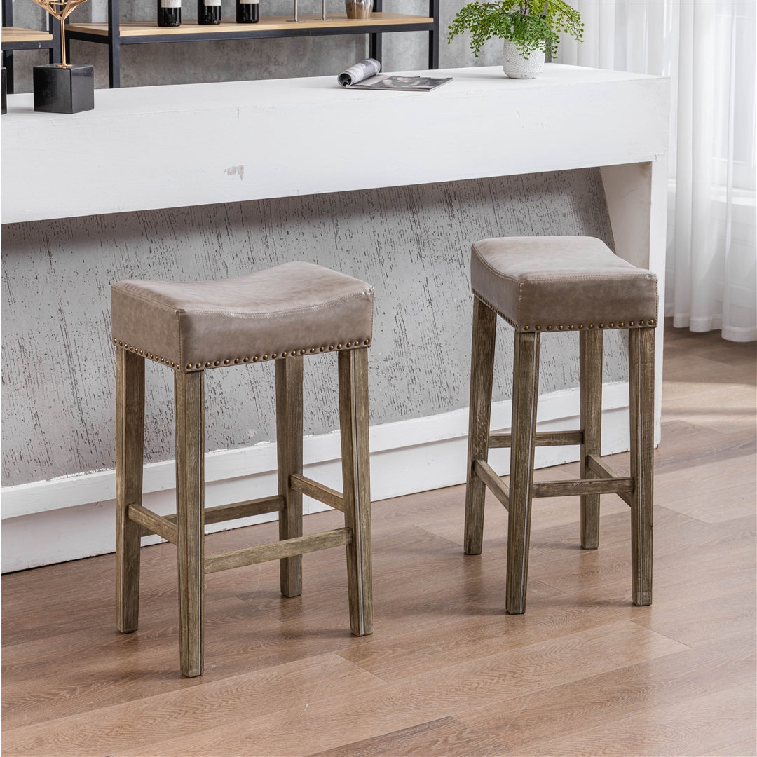 cushioned saddle bar stools